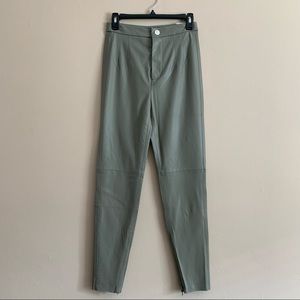 Zara faux leather hi-rise leggings